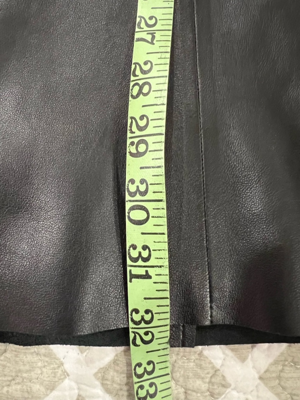 ANTONIO MELANI Black Faux Leather Wrap Pencil Skirt with Tie - Picture 13 of 13